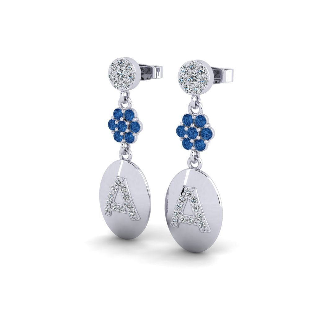 Dark Blue Zirconia Women's Earring Arteila A