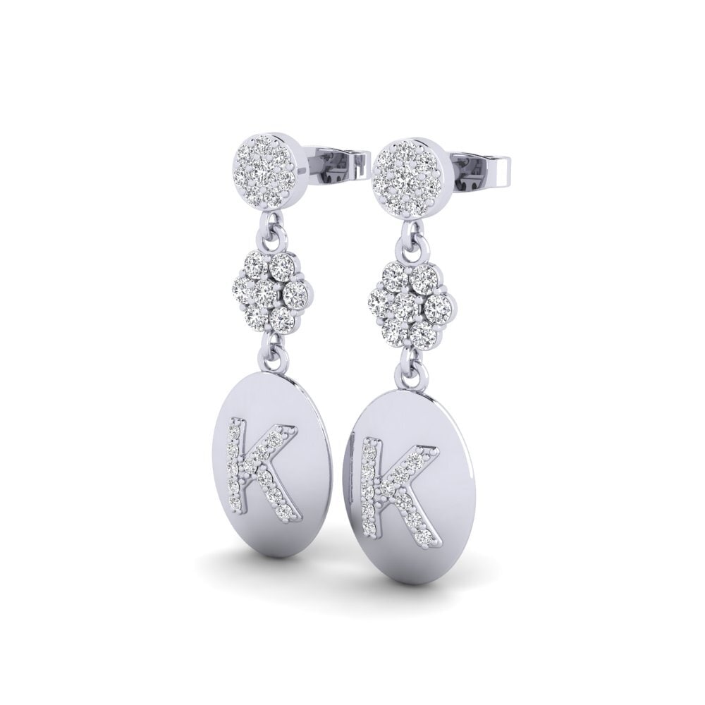 Laboratorieskabt diamant Kvindes ørering Arteila K