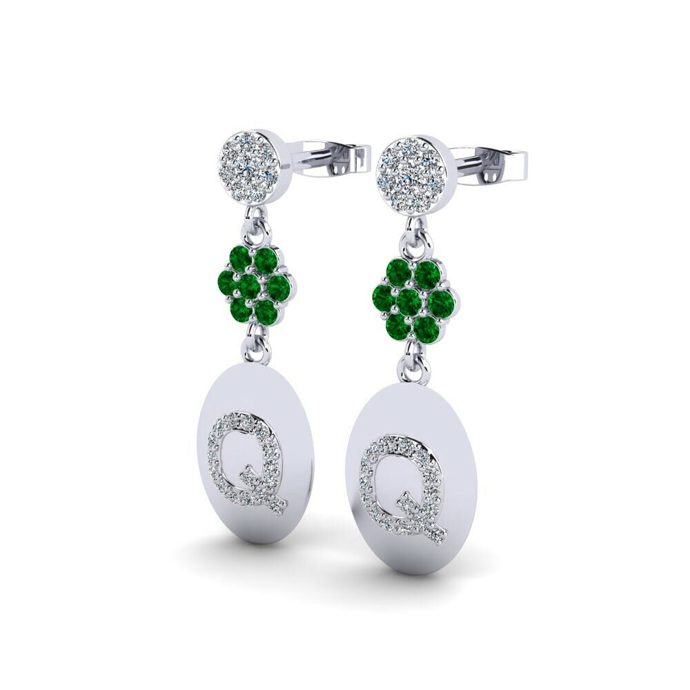 Circonita Verde Pendiente de mujer Arteila Q