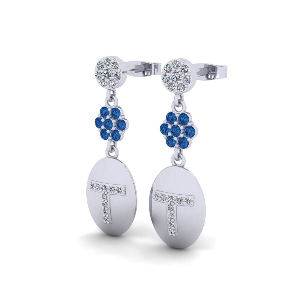 Dark Blue Zirconia Women's Earring Arteila T