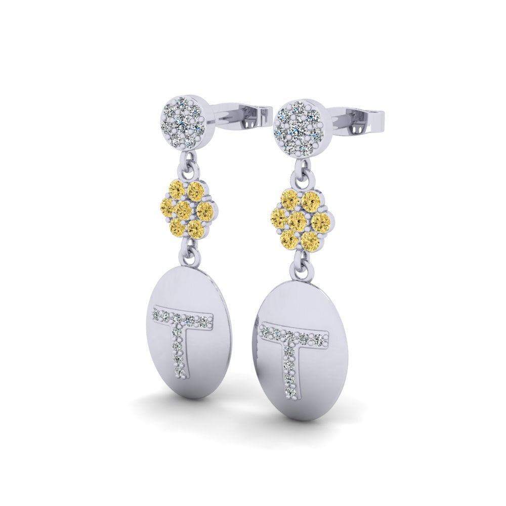 Yellow Diamond Women's Earring Arteila T