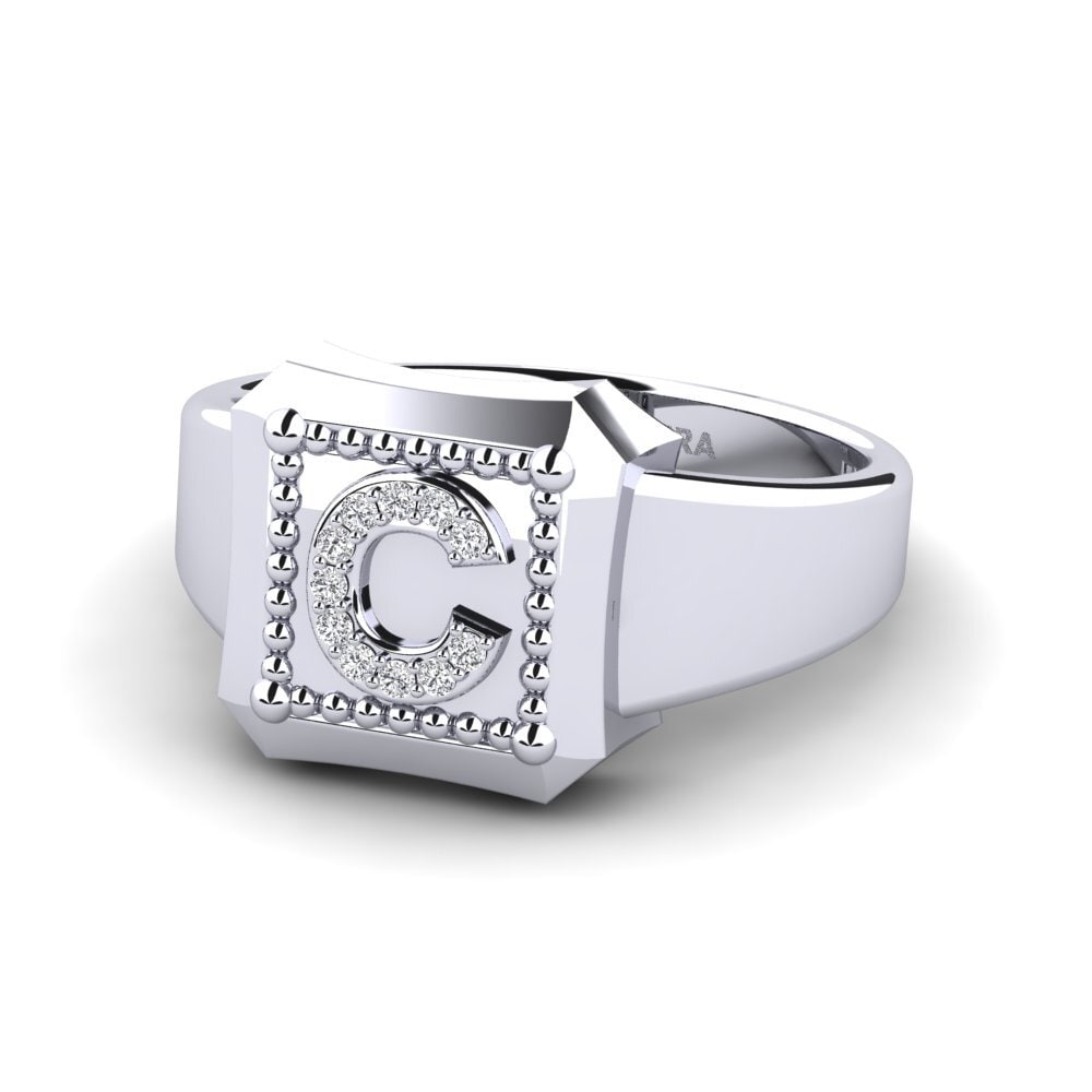 Palladium 950 Labor-gezüchteter Diamant Ringe Covoque C