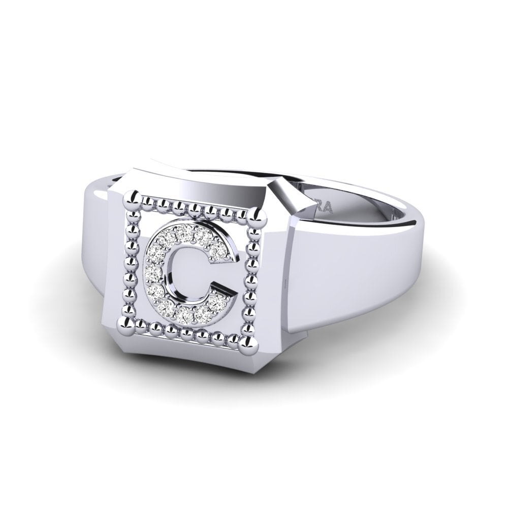Palladium 950 Moissanit Ringe Covoque C