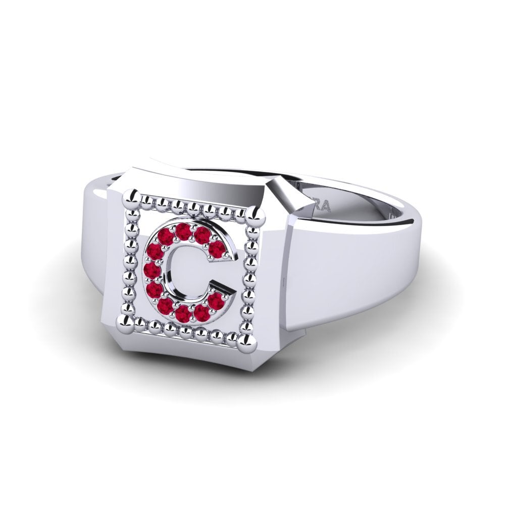 Palladium 950 Rubin Ringe Covoque C