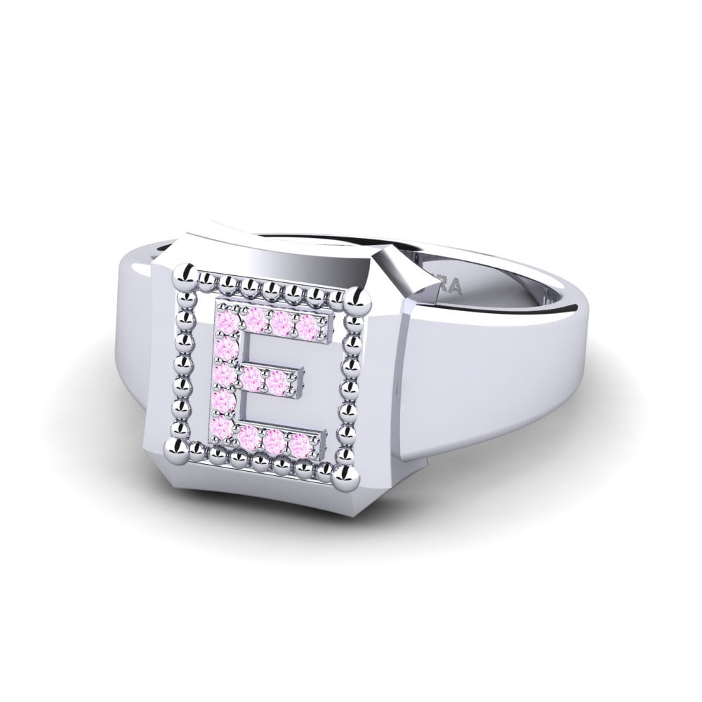 Palladium 950 Rosa Saphir Ringe Covoque E