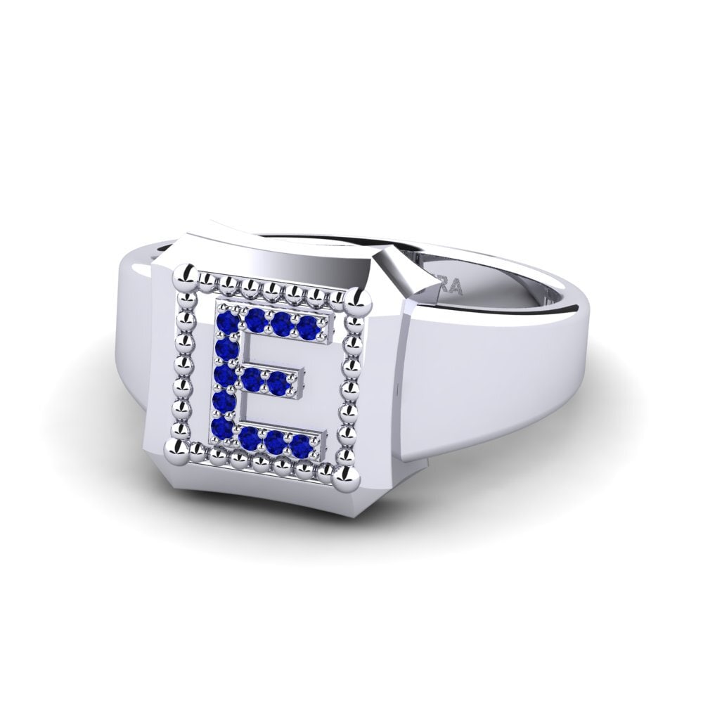 Palladium 950 Saphir Ringe Covoque E