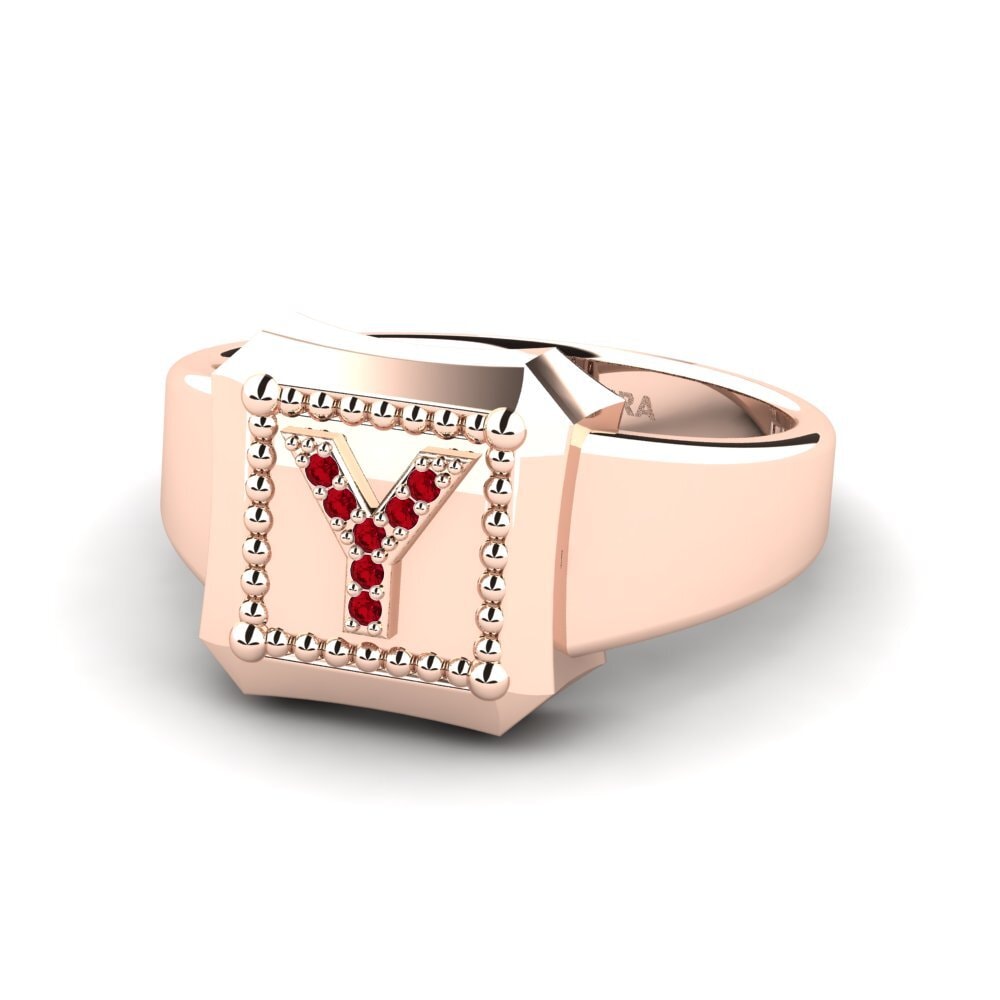 Red Zirconia Ring Covoque Y