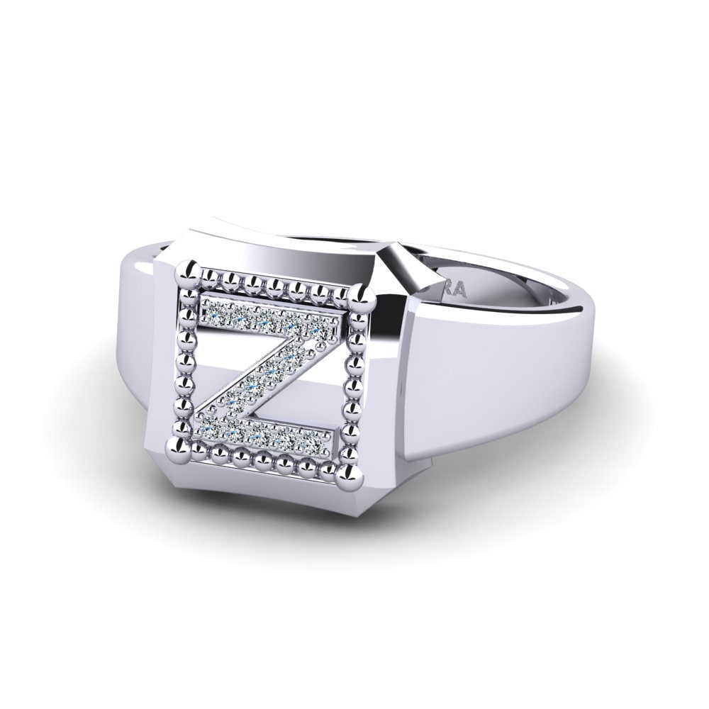 Palladium 950 Zirkonia Ringe Covoque Z