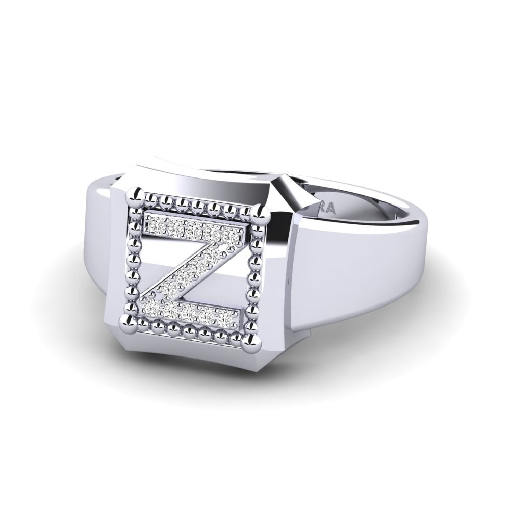 Palladium 950 Moissanit Ringe Covoque Z