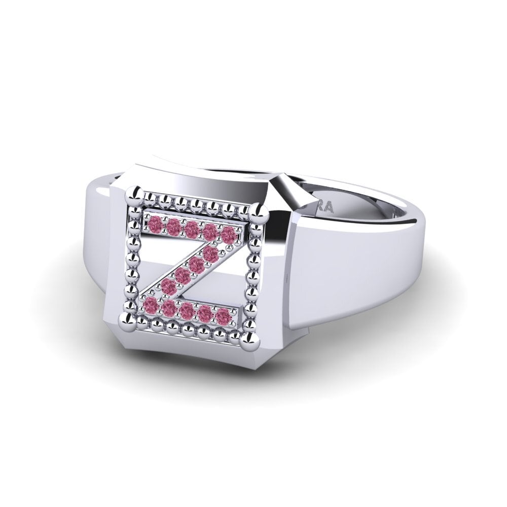 Palladium 950 Rhodolit-Granat Ringe Covoque Z