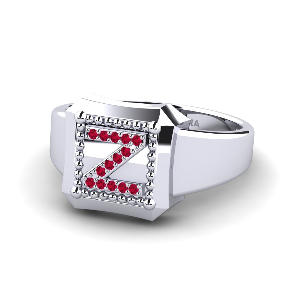 Palladium 950 Rubin Ringe Covoque Z