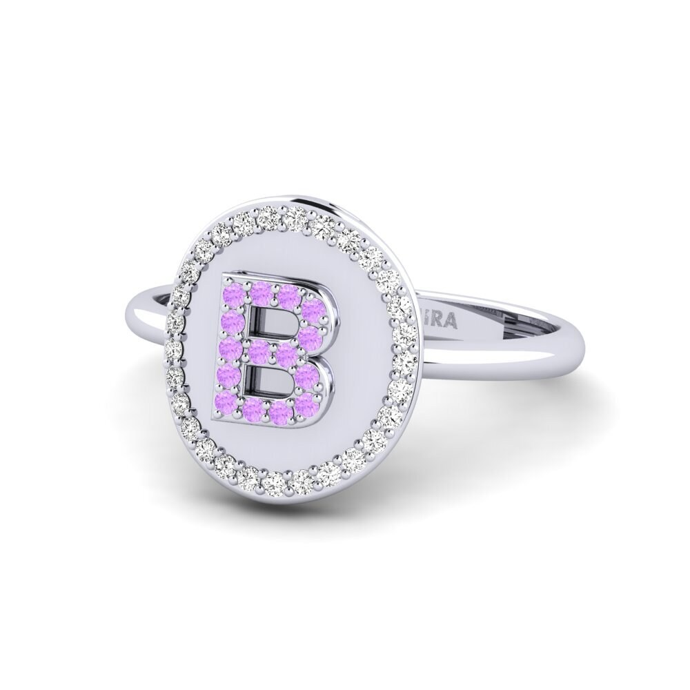 Palladium 950 Amethyst Ringe Cytise B