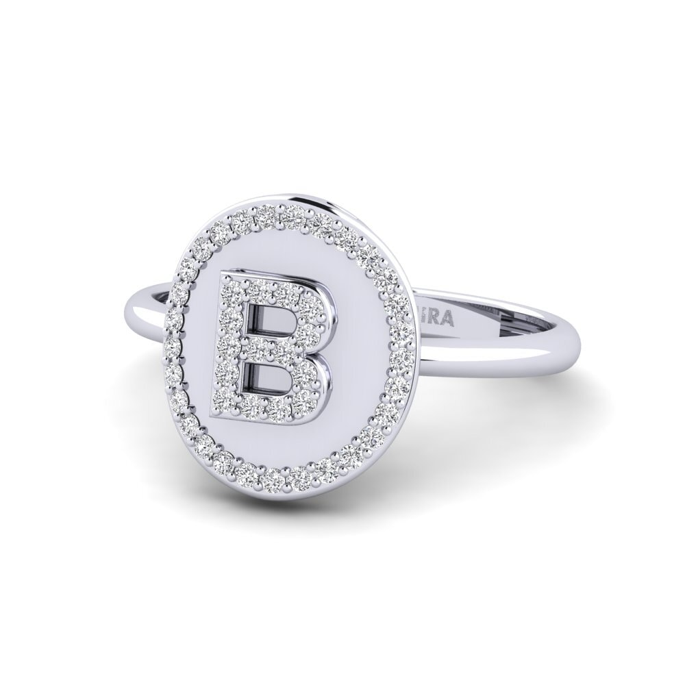 Palladium 950 Labor-gezüchteter Diamant Ringe Cytise B
