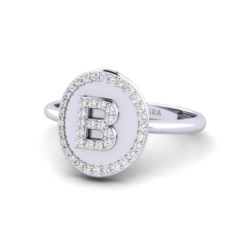 Palladium 950 Moissanit Ringe Cytise B
