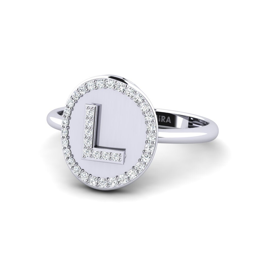 14ct White Gold Ring Cytise L