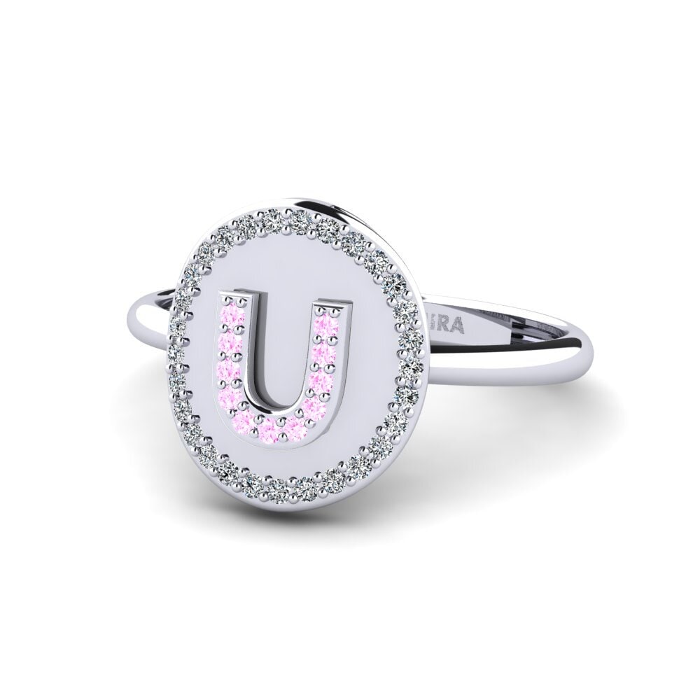 Palladium 950 Rosa Saphir Ringe Cytise U