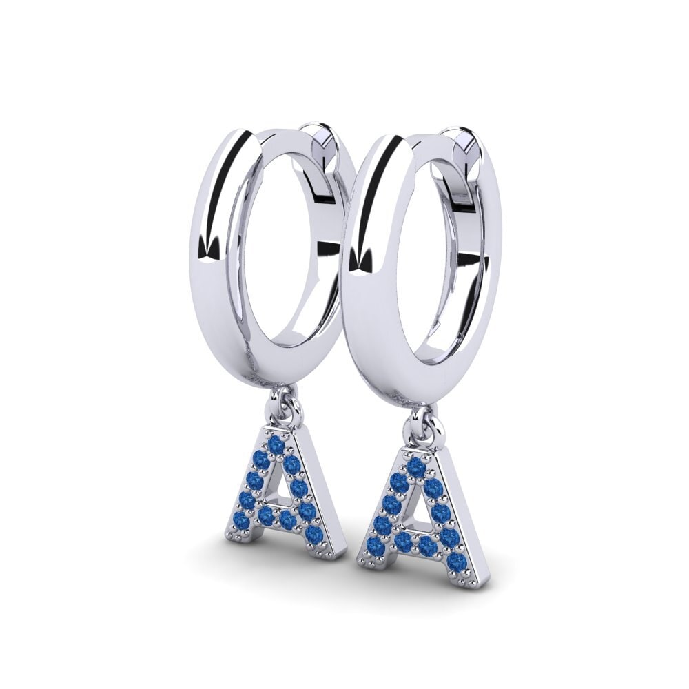 Dark Blue Zirconia Women's Earring Medraut A