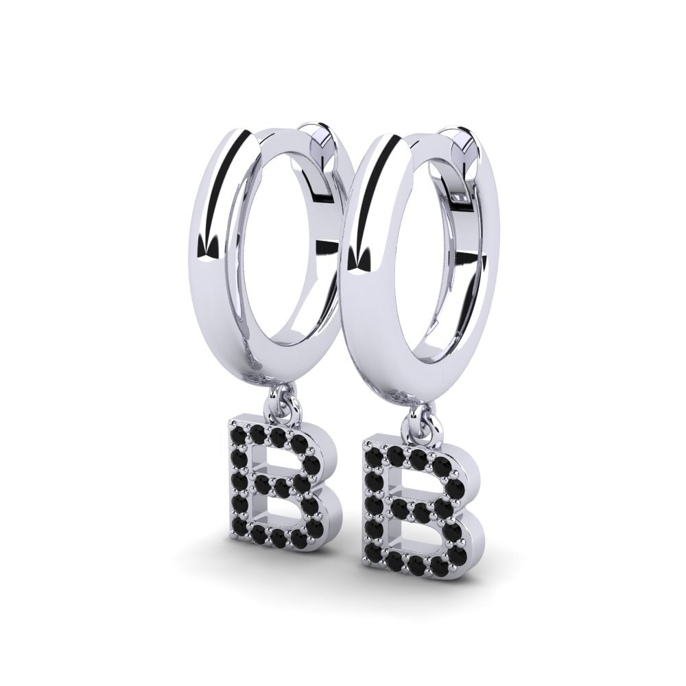 Diamante Negro Pendiente de mujer Medraut B