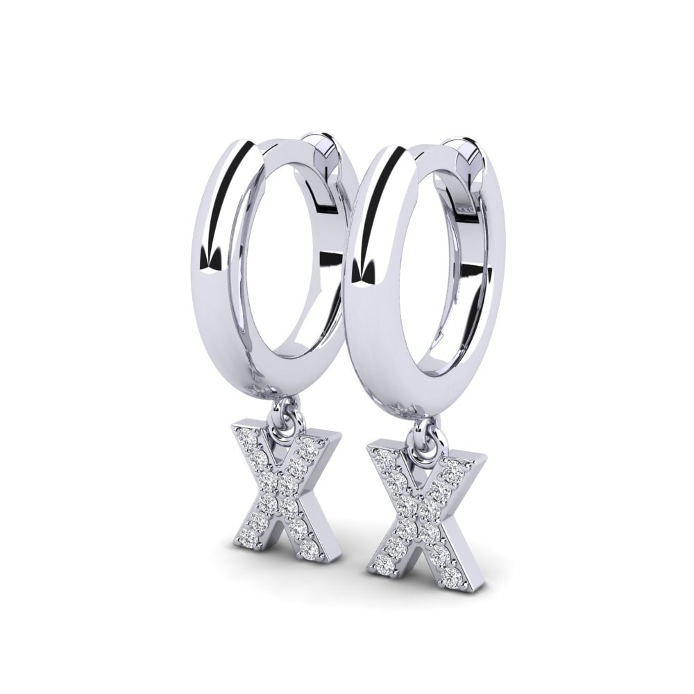 Laboratorieskabt diamant Kvindes ørering Medraut X