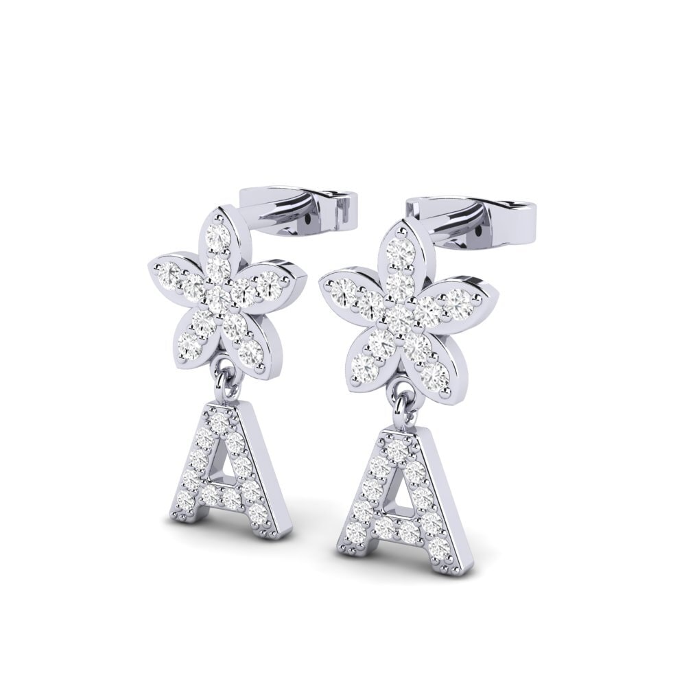 White sapphire Women's Earring Miori A
