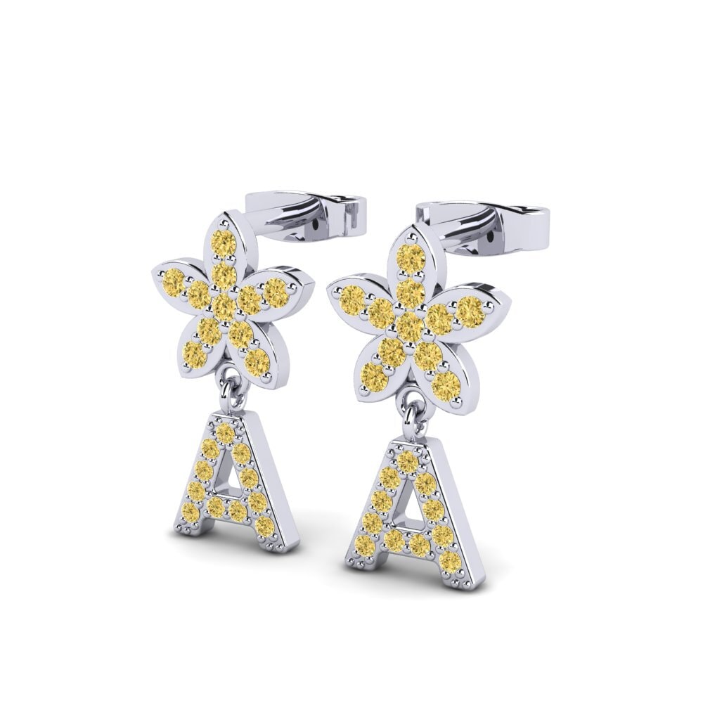 Yellow Diamond Women's Earring Miori A