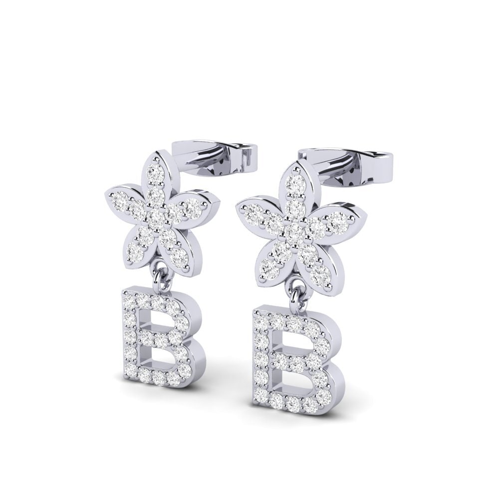 White sapphire Women's Earring Miori B