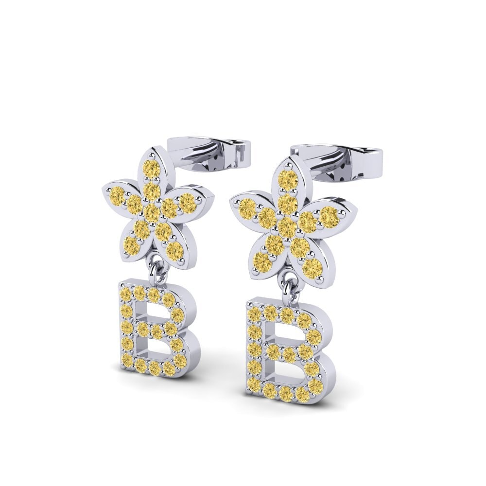Yellow Diamond Women's Earring Miori B