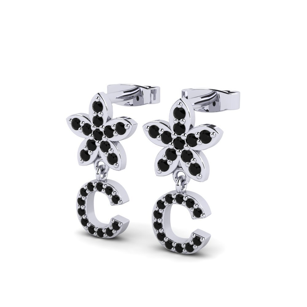 Black Sapphire Women's Earring Miori C