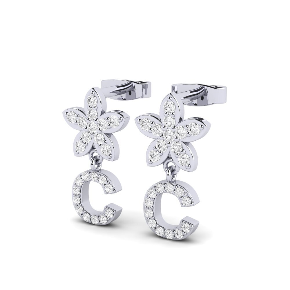 White sapphire Women's Earring Miori C