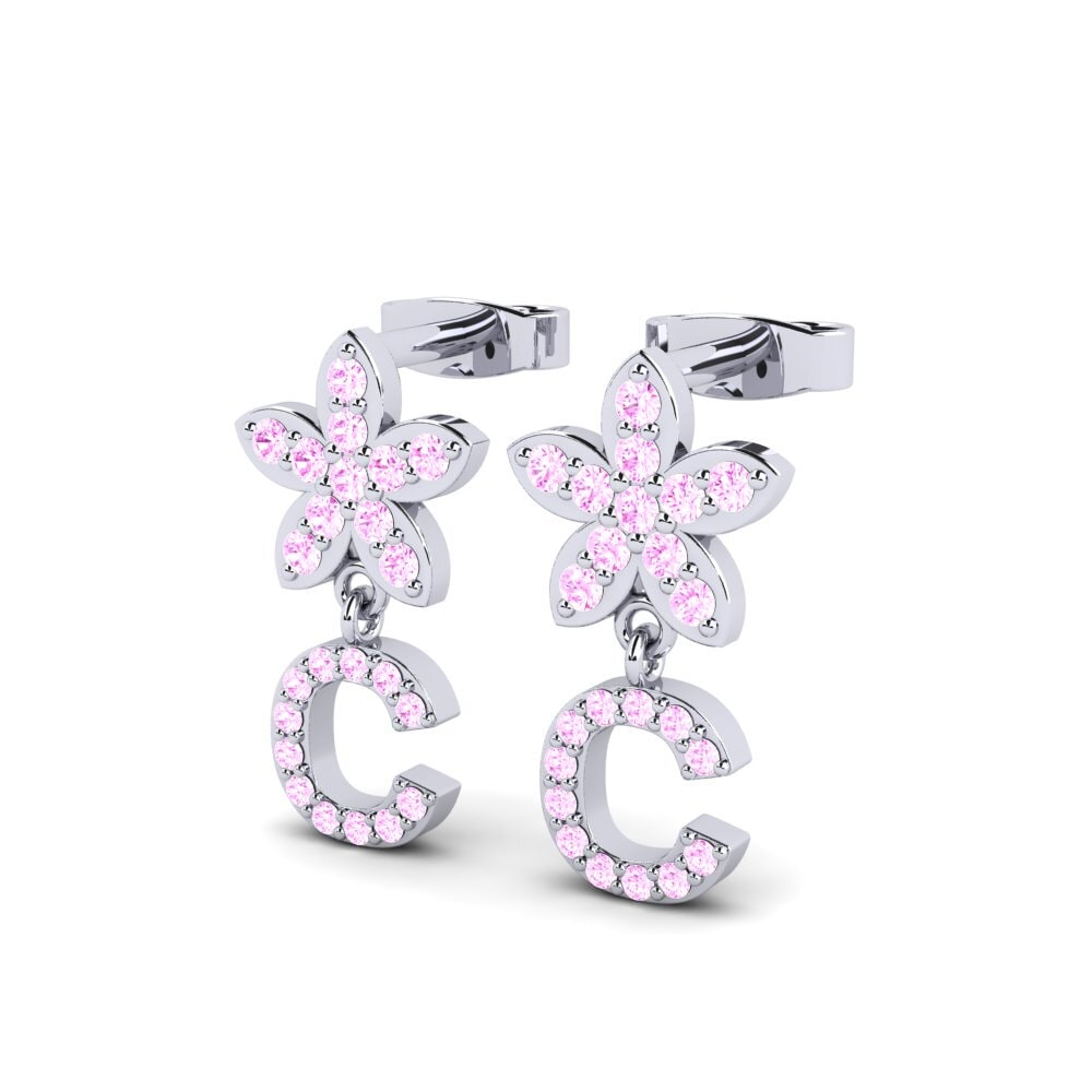 Pink Sapphire Women's Earring Miori C