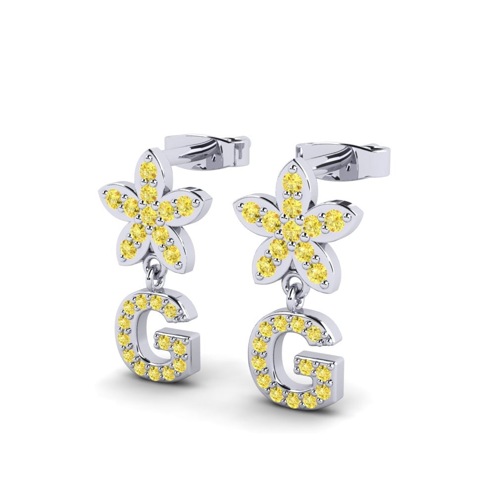 Yellow Sapphire Women's Earring Miori G