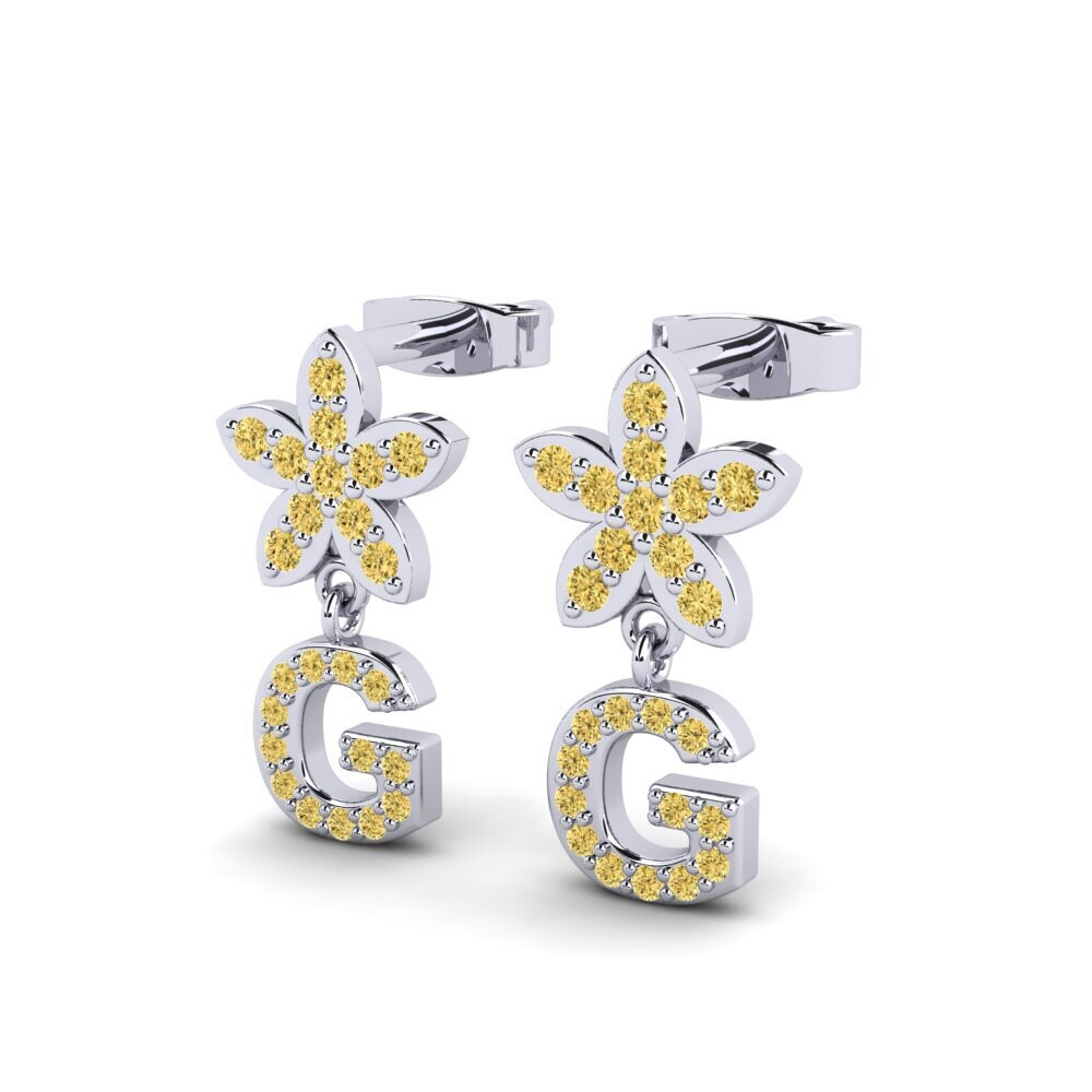 Yellow Diamond Women's Earring Miori G