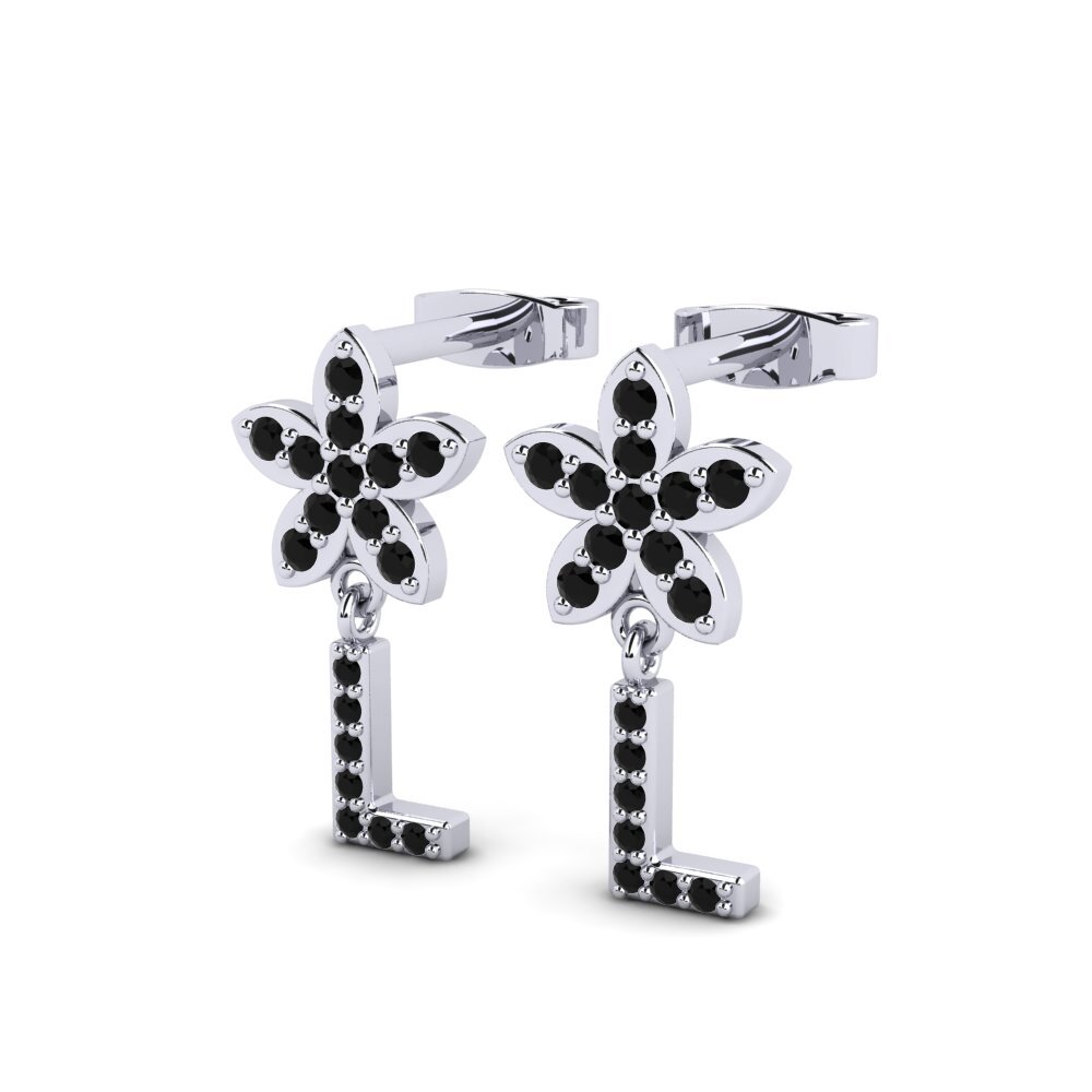 Black Sapphire Women's Earring Miori L