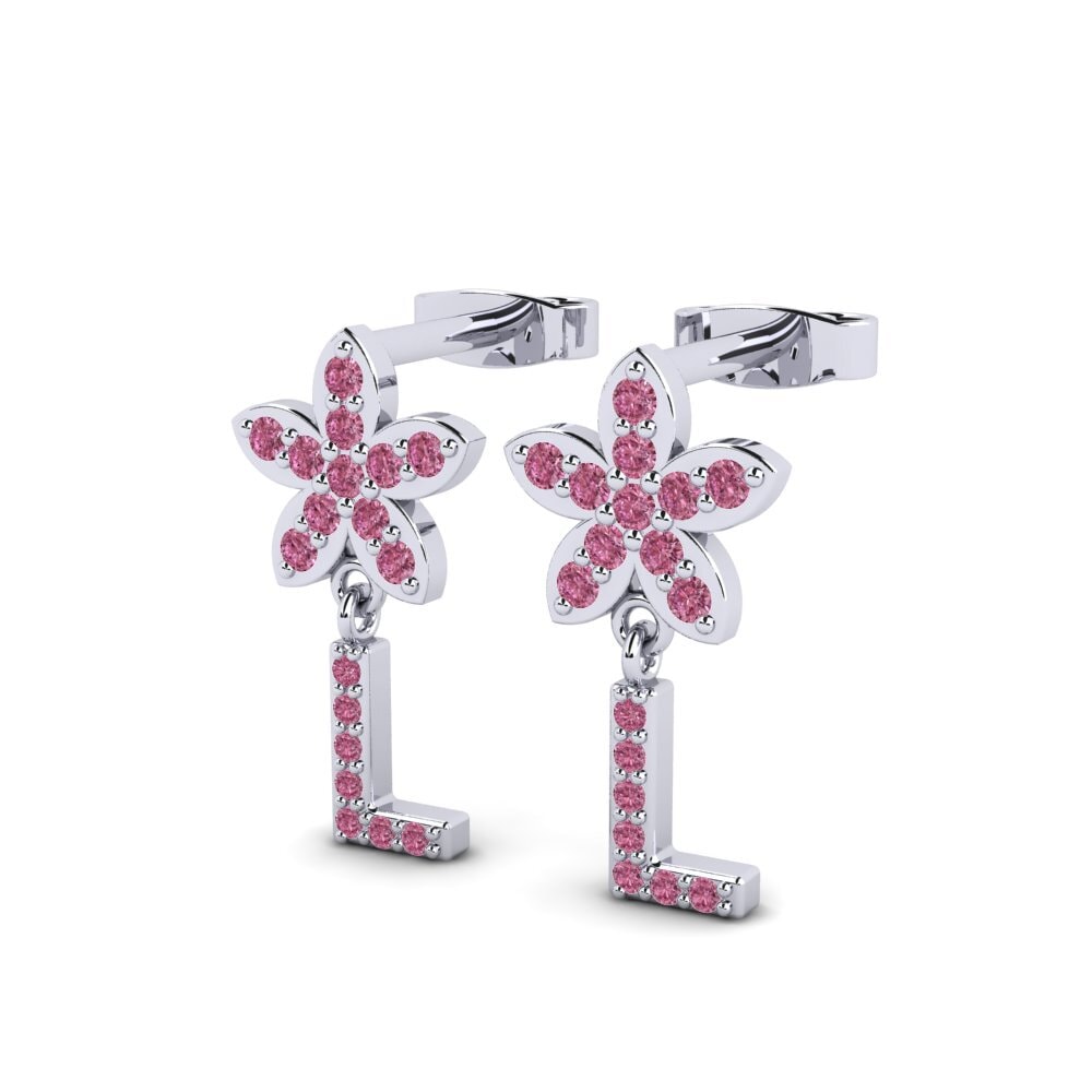 Rhodolite Garnet Women's Earring Miori L