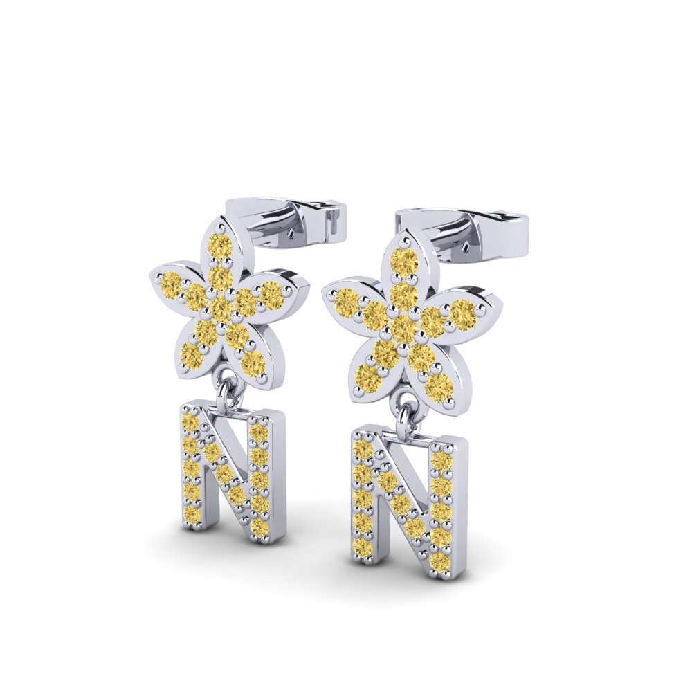 Yellow Diamond Women's Earring Miori N