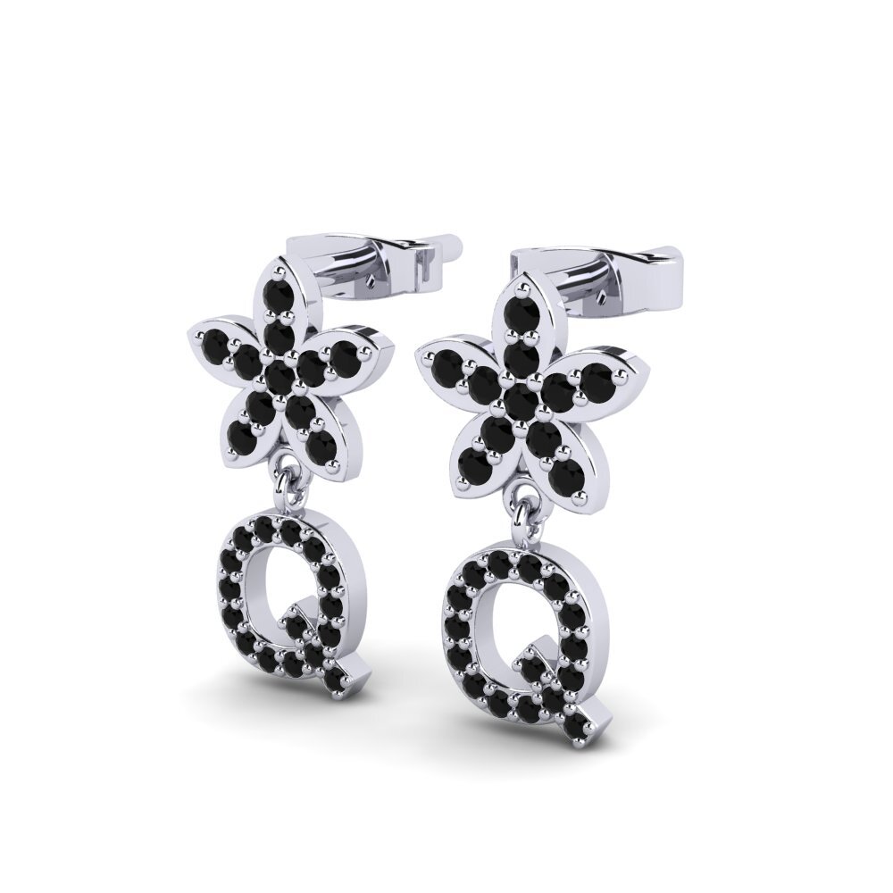 Black Sapphire Women's Earring Miori Q