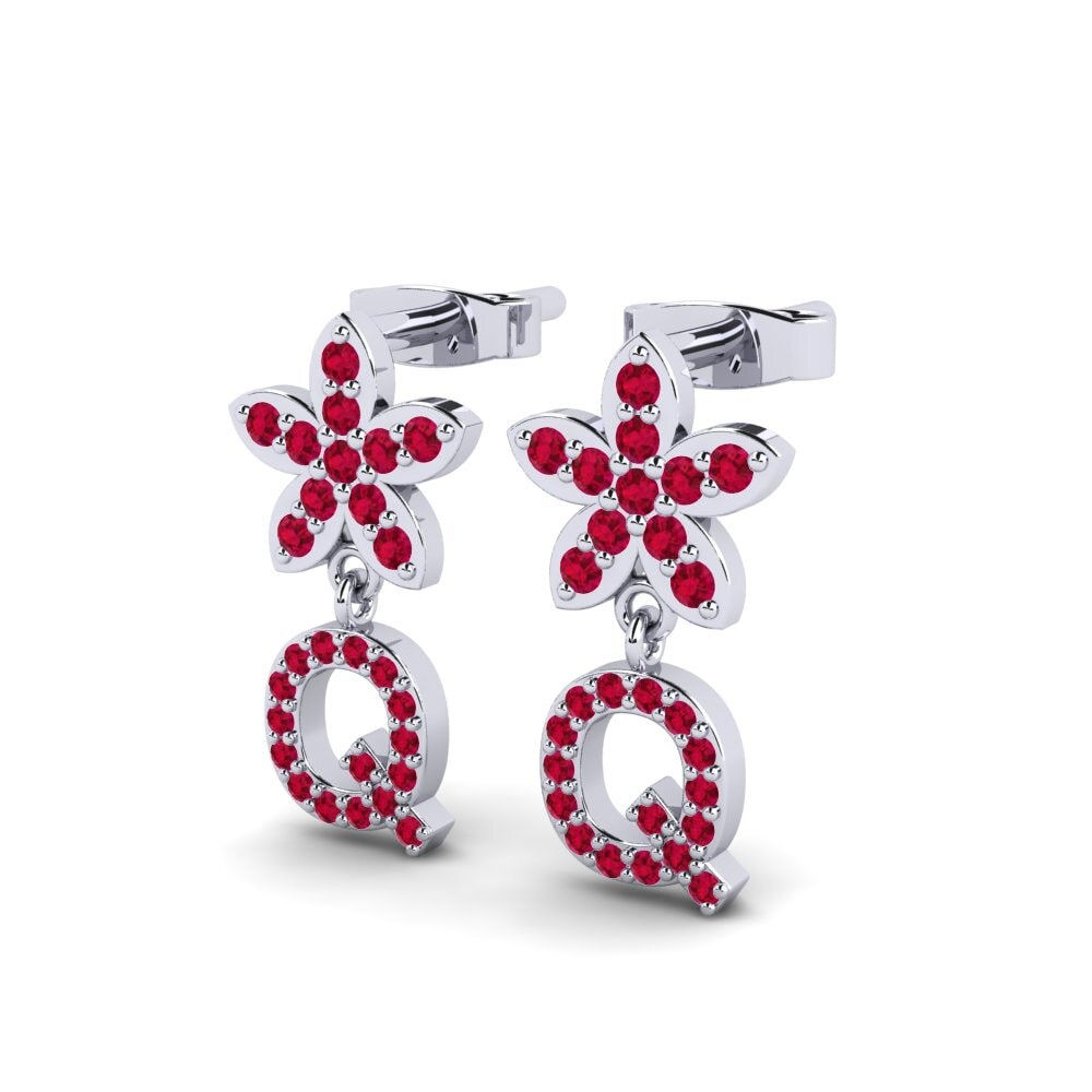 Ruby Women's Earring Miori Q