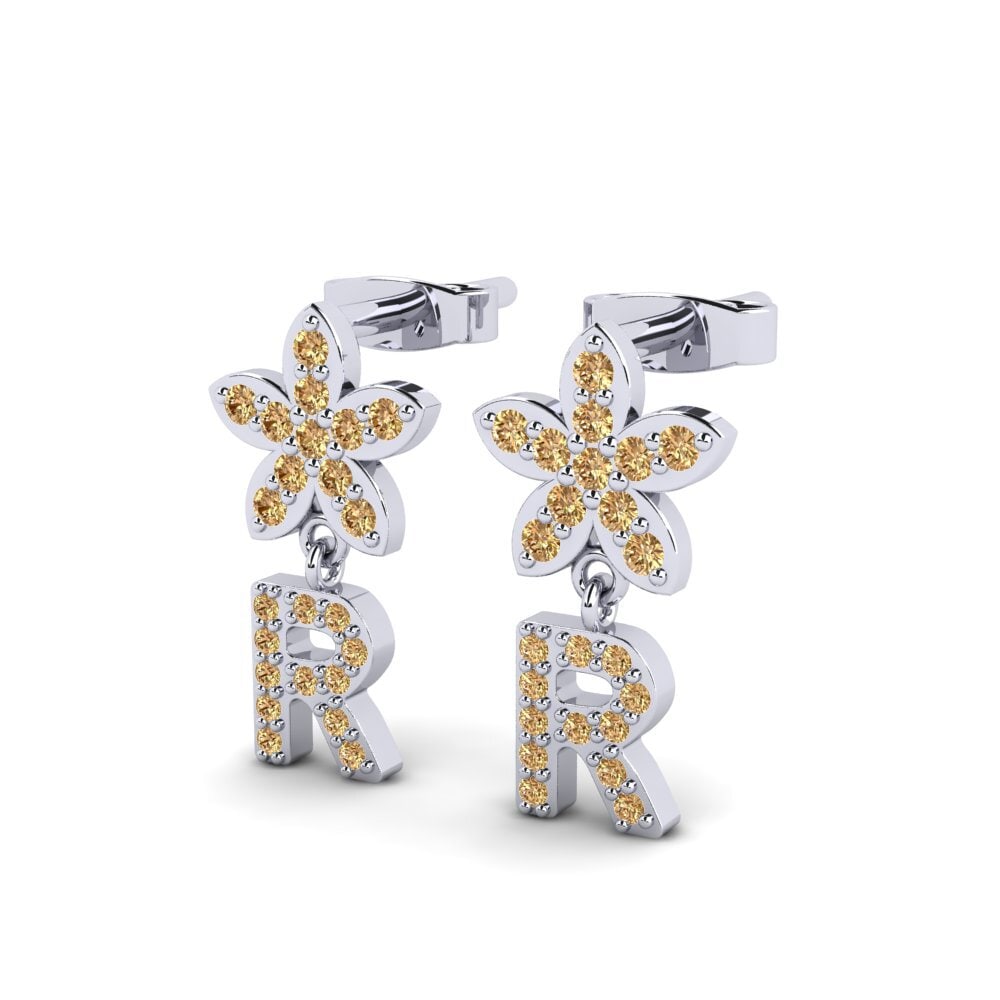 Brown Diamond Women's Earring Miori R