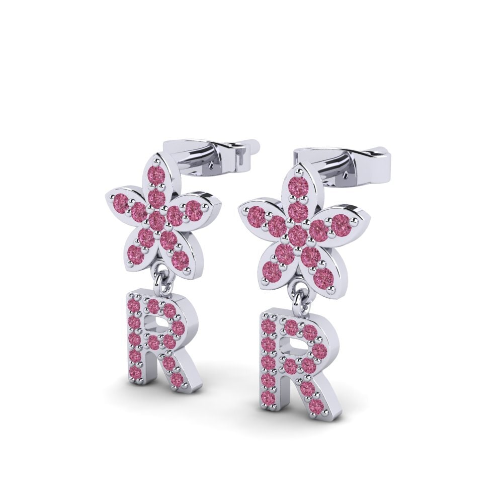Rhodolite Garnet Women's Earring Miori R