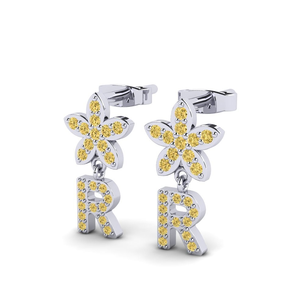 Yellow Diamond Women's Earring Miori R