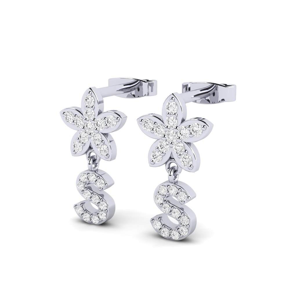White sapphire Earring Miori S