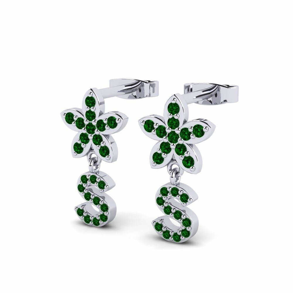 Circonita Verde Pendiente de mujer Miori S