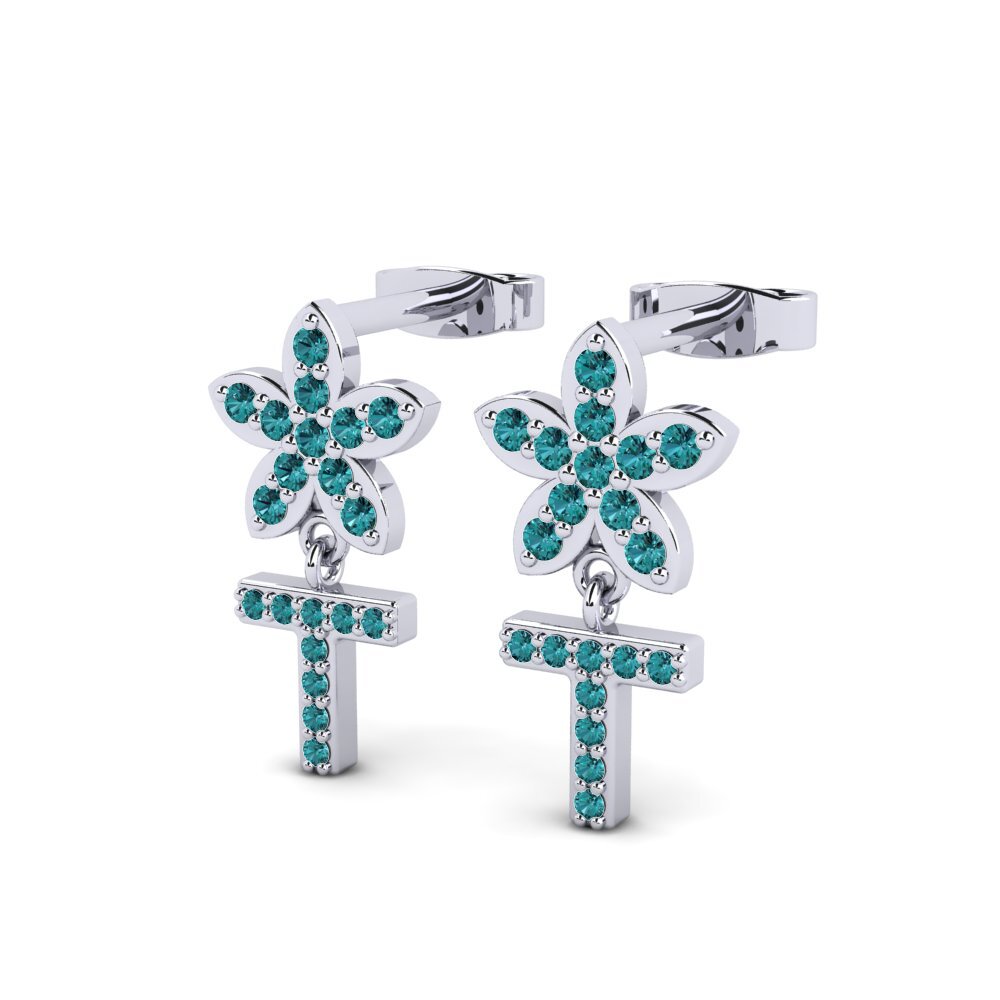 Blue Diamond Women's Earring Miori T