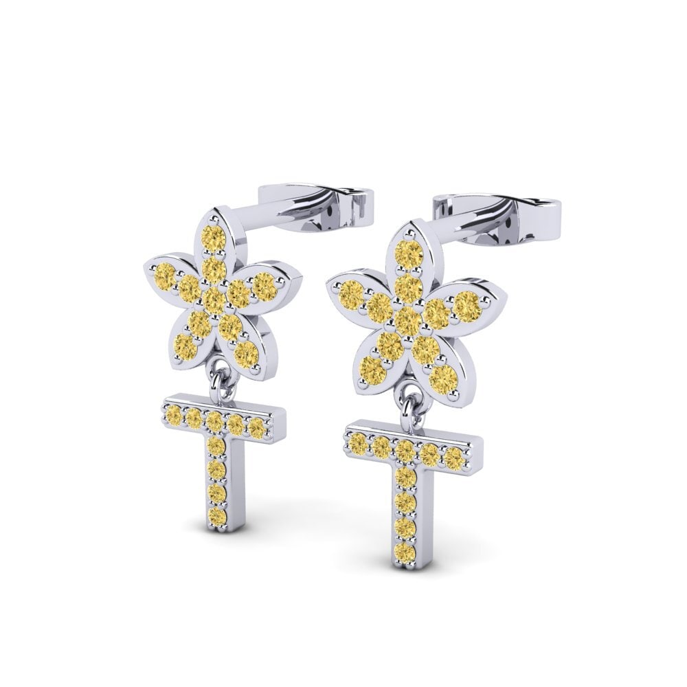 Yellow Diamond Women's Earring Miori T