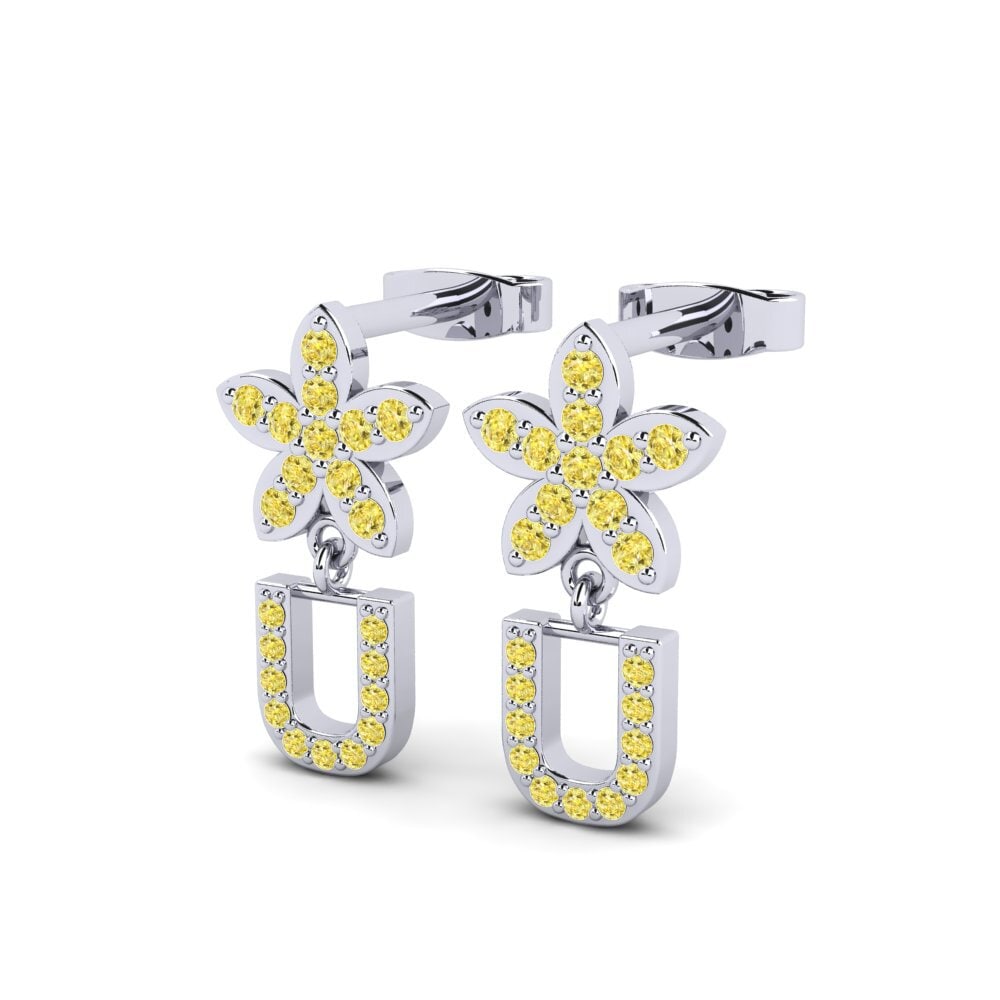 Yellow Sapphire Women's Earring Miori U