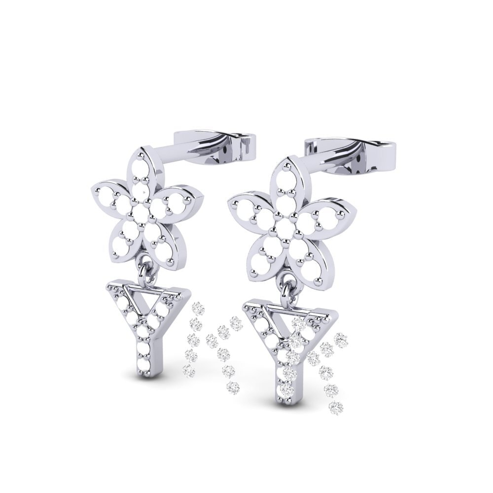 White sapphire Earring Miori Y
