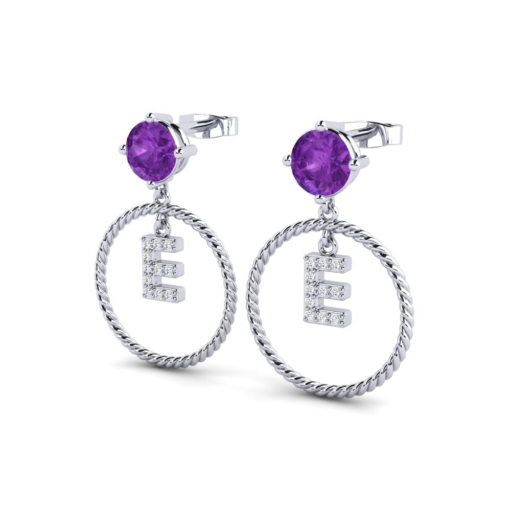 Amethyst Women's Earring Noss E