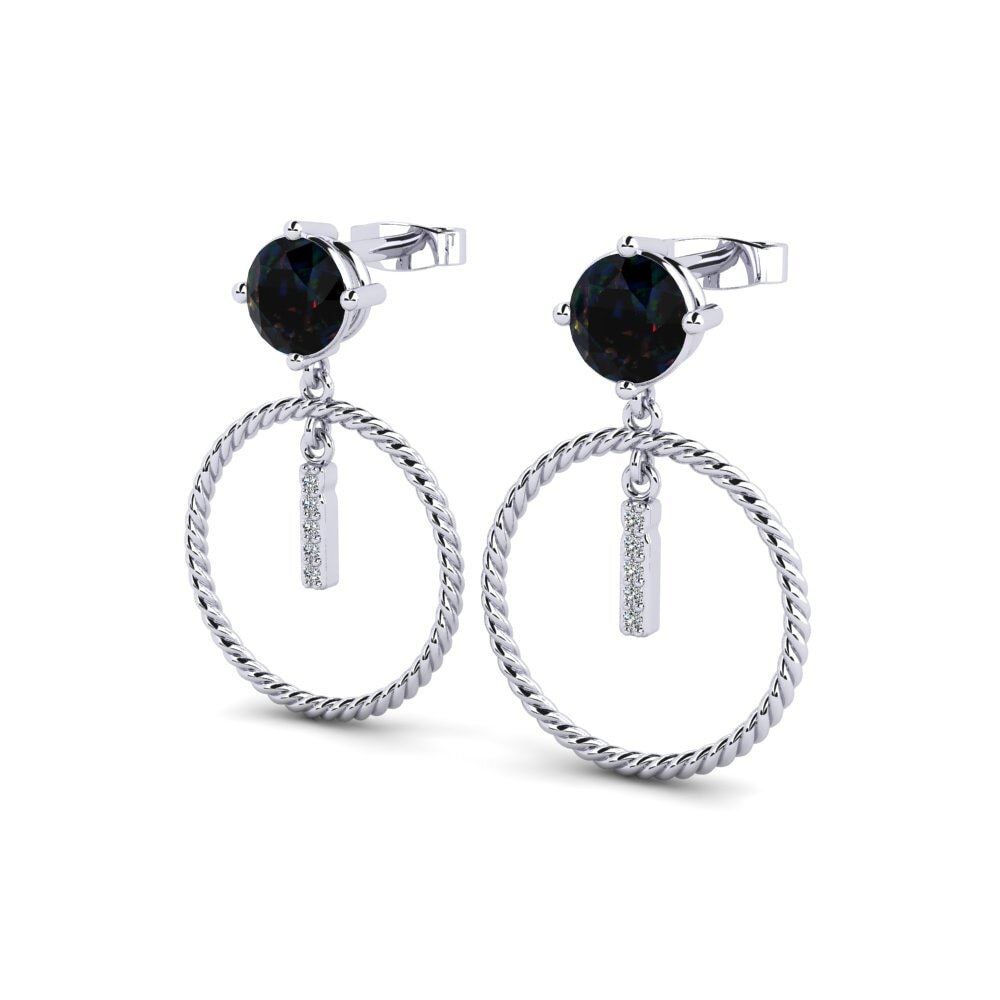 Black Opal Women's Earring Noss I
