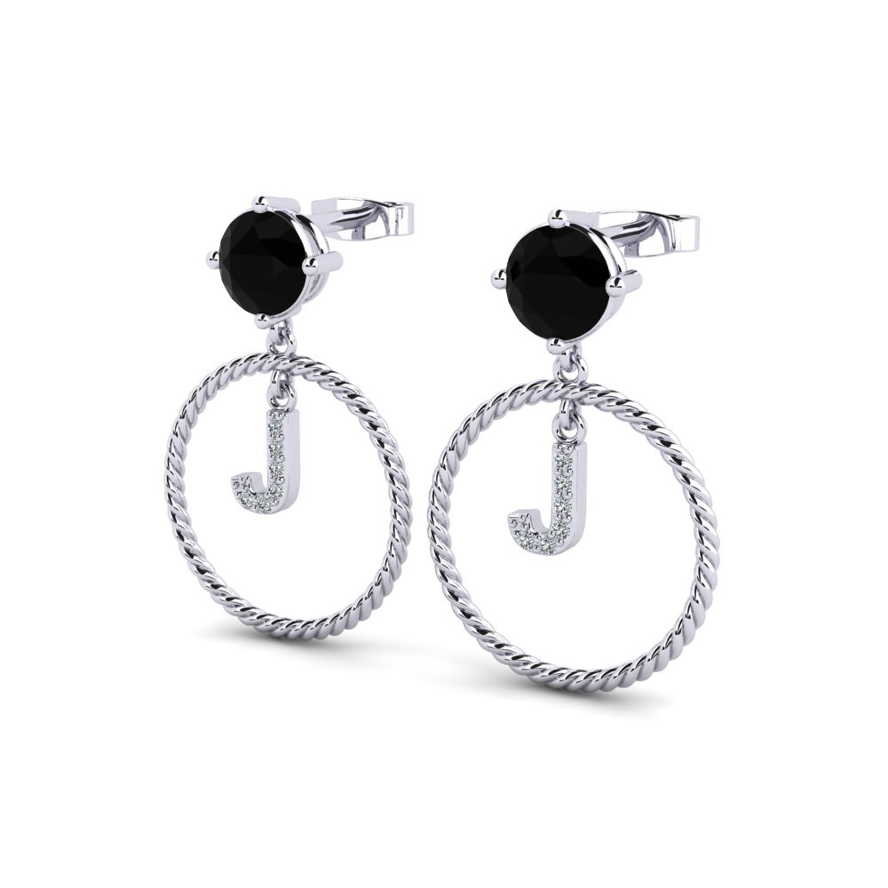 Black Sapphire Women's Earring Noss J