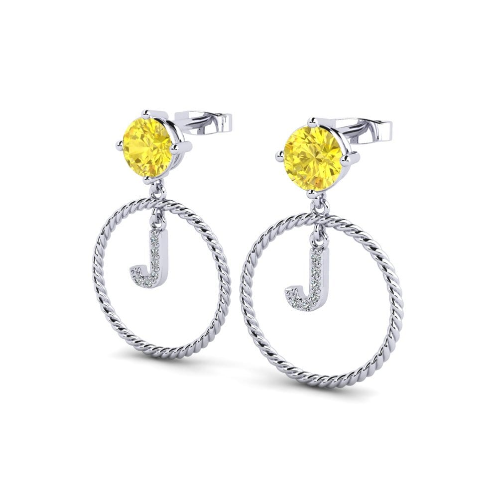 Yellow Sapphire Women's Earring Noss J